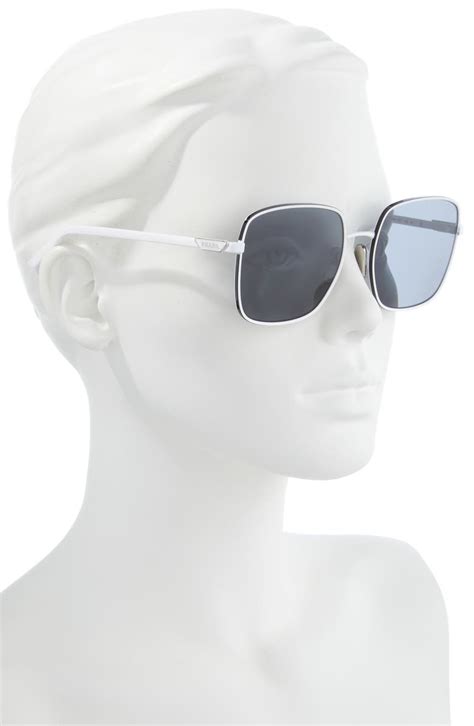 prada 57mm catwalk square sunglasses|Prada sunglasses polarised.